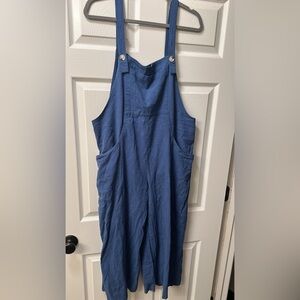 Blue Sleeveless Jumpsuit